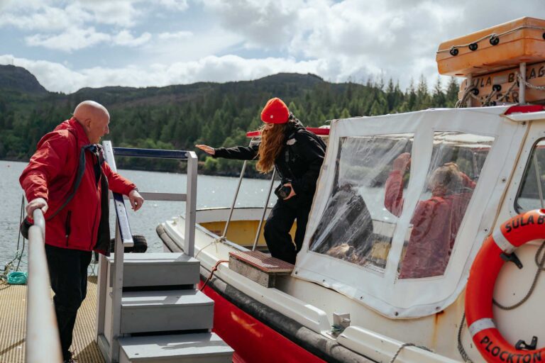 Boat trip Plockton Captain Scotland activities